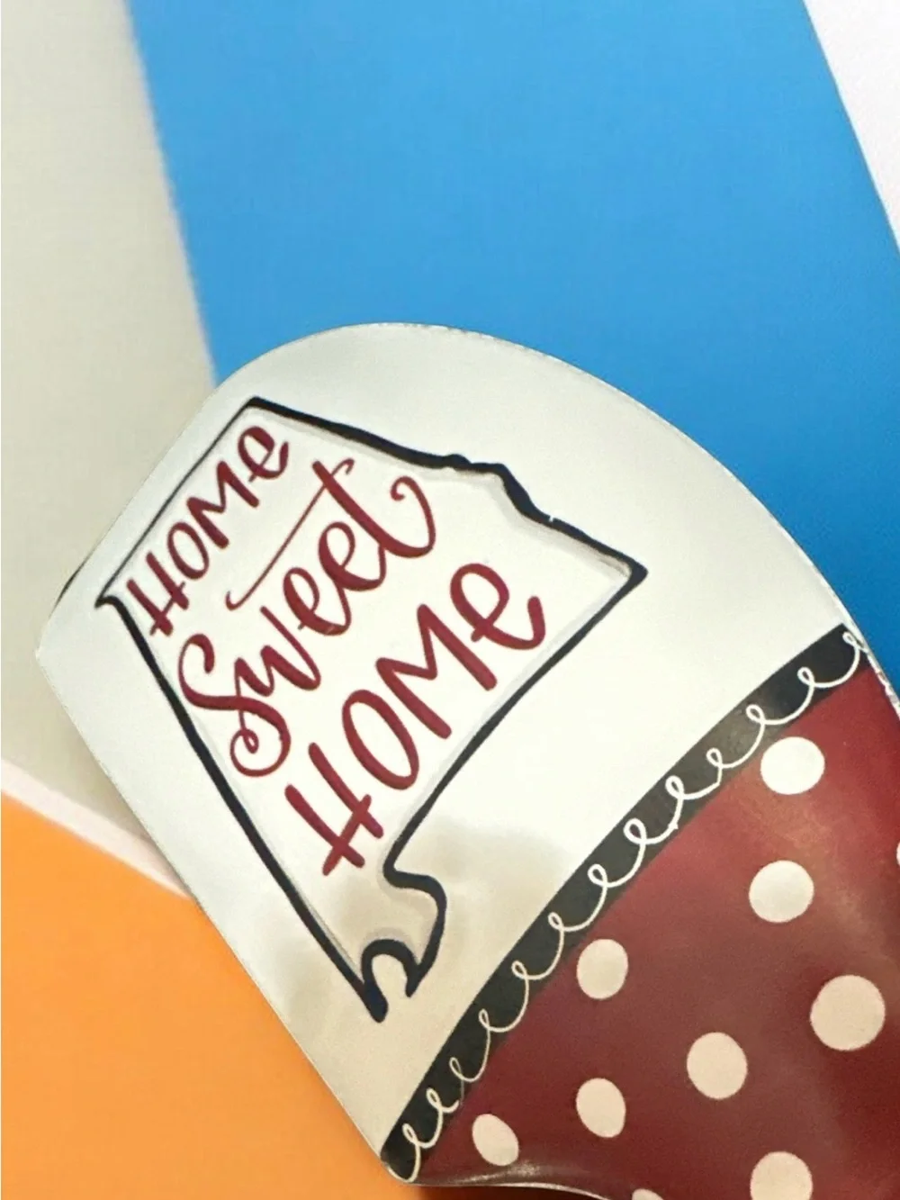 Alabama Home Sweet Home Silicone Spatula - White & Red 1462A